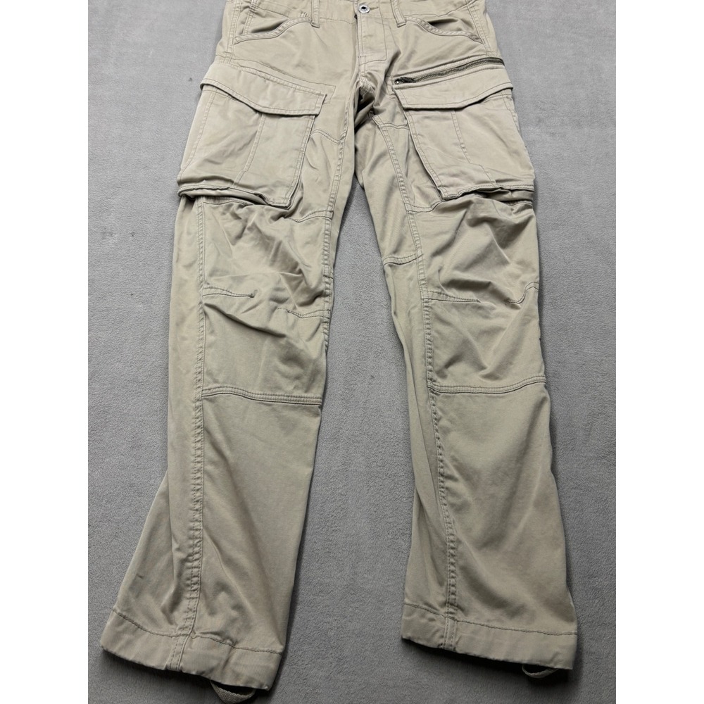 G-Star RAW Rovic Zip 3D Tapered Cargo Pants Khaki Tan D02190 30x32 Mens